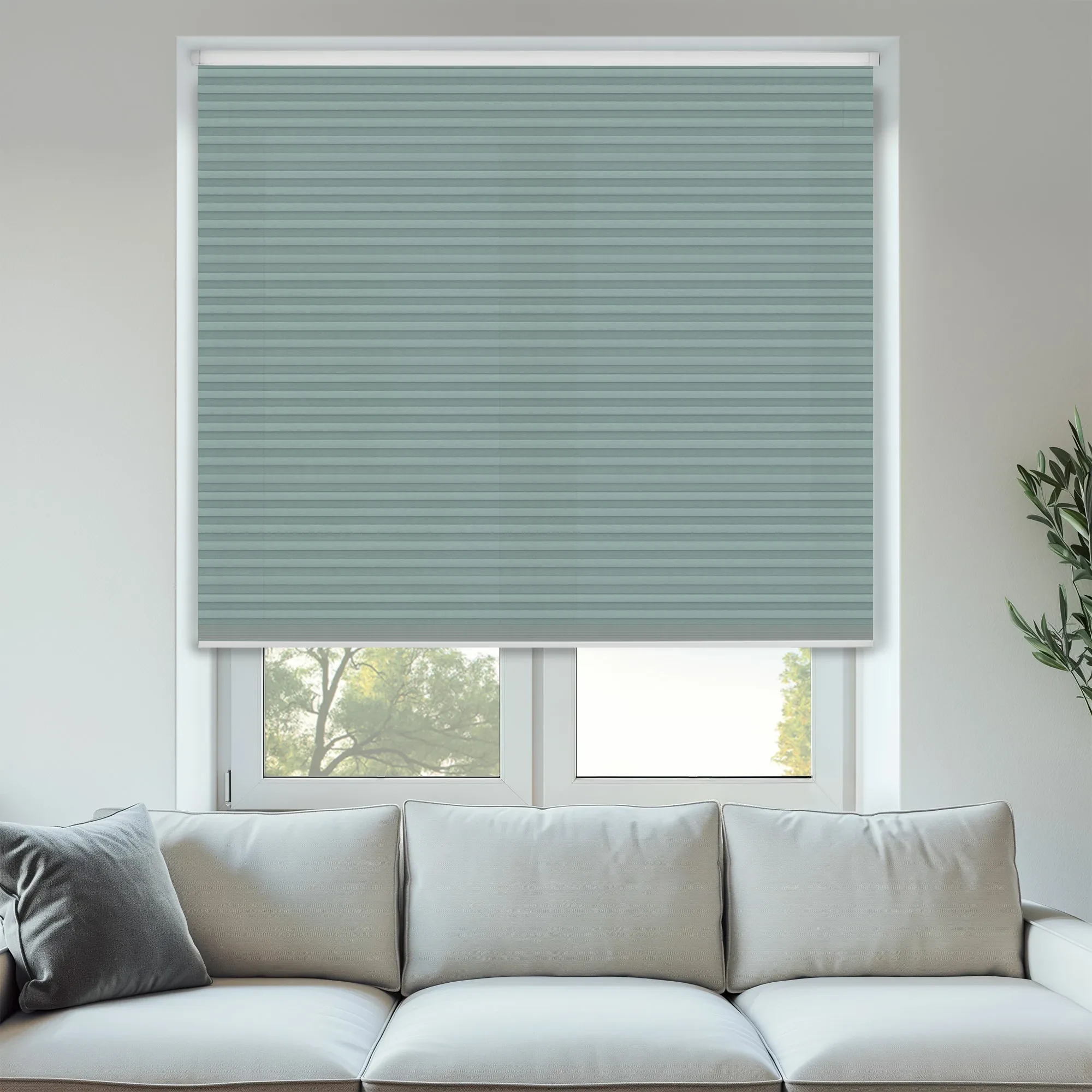 Duckegg Light filtering 25mm Honeycomb Blind