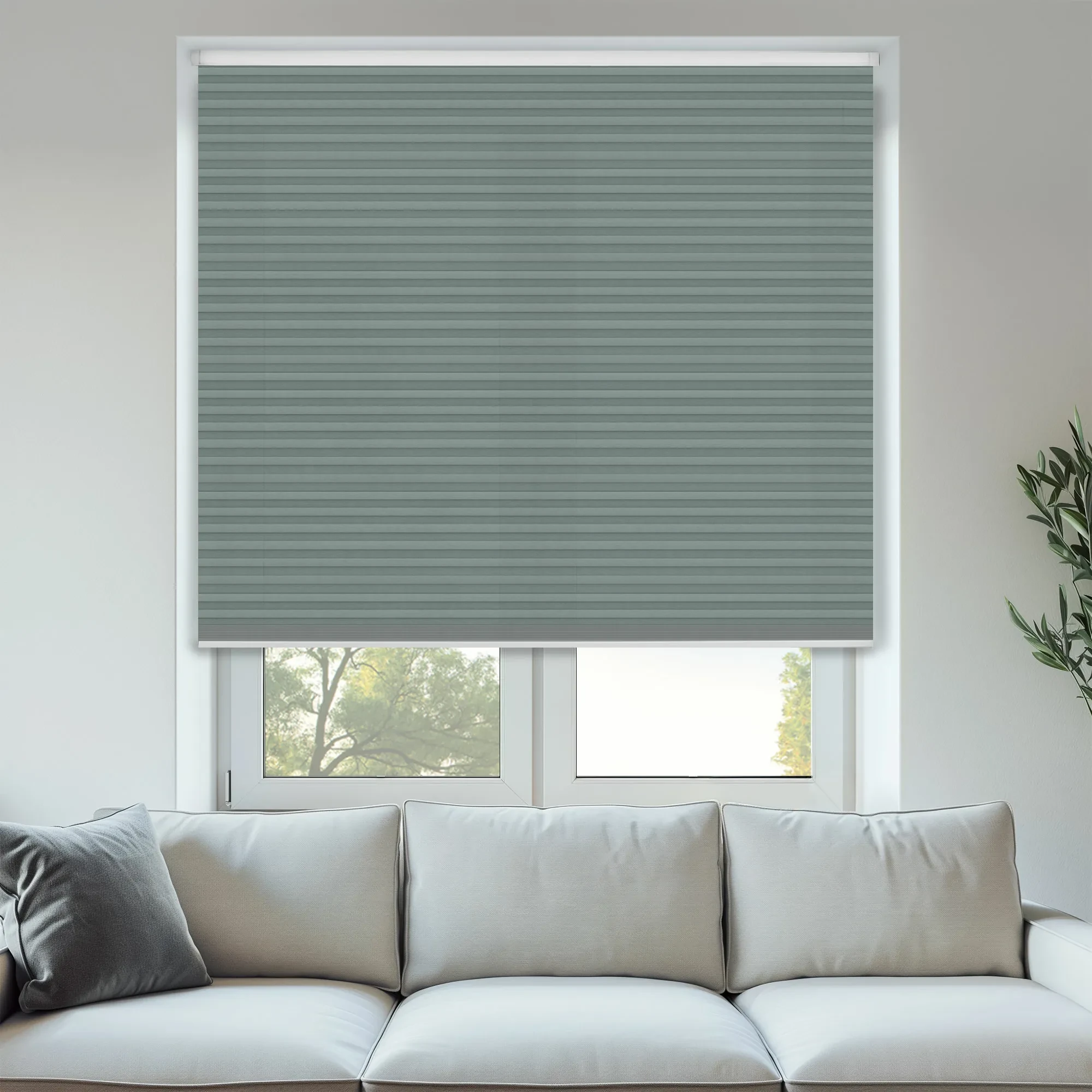 Sage Light filtering 25mm Honeycomb Blind