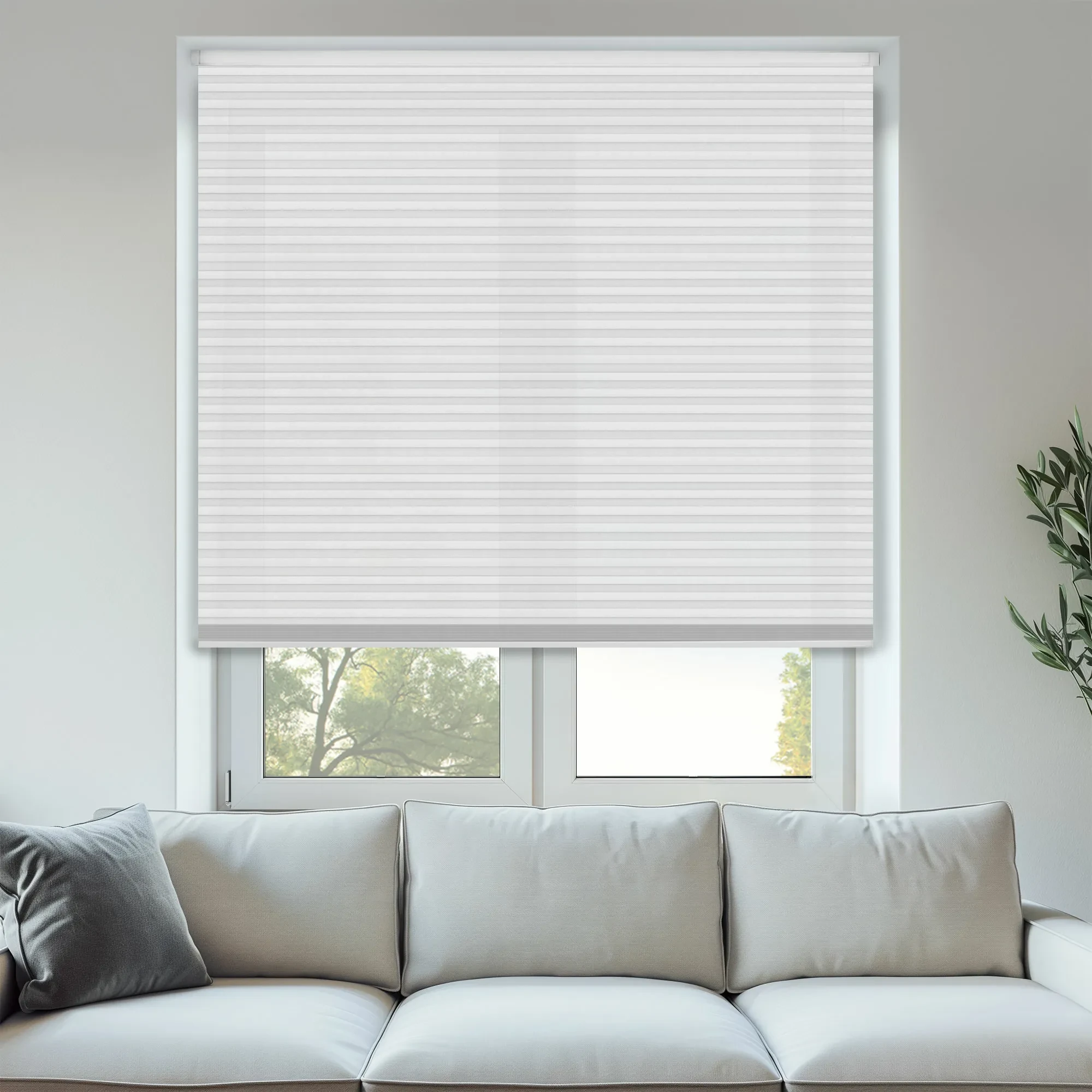 White Light filtering 25mm Honeycomb Blind
