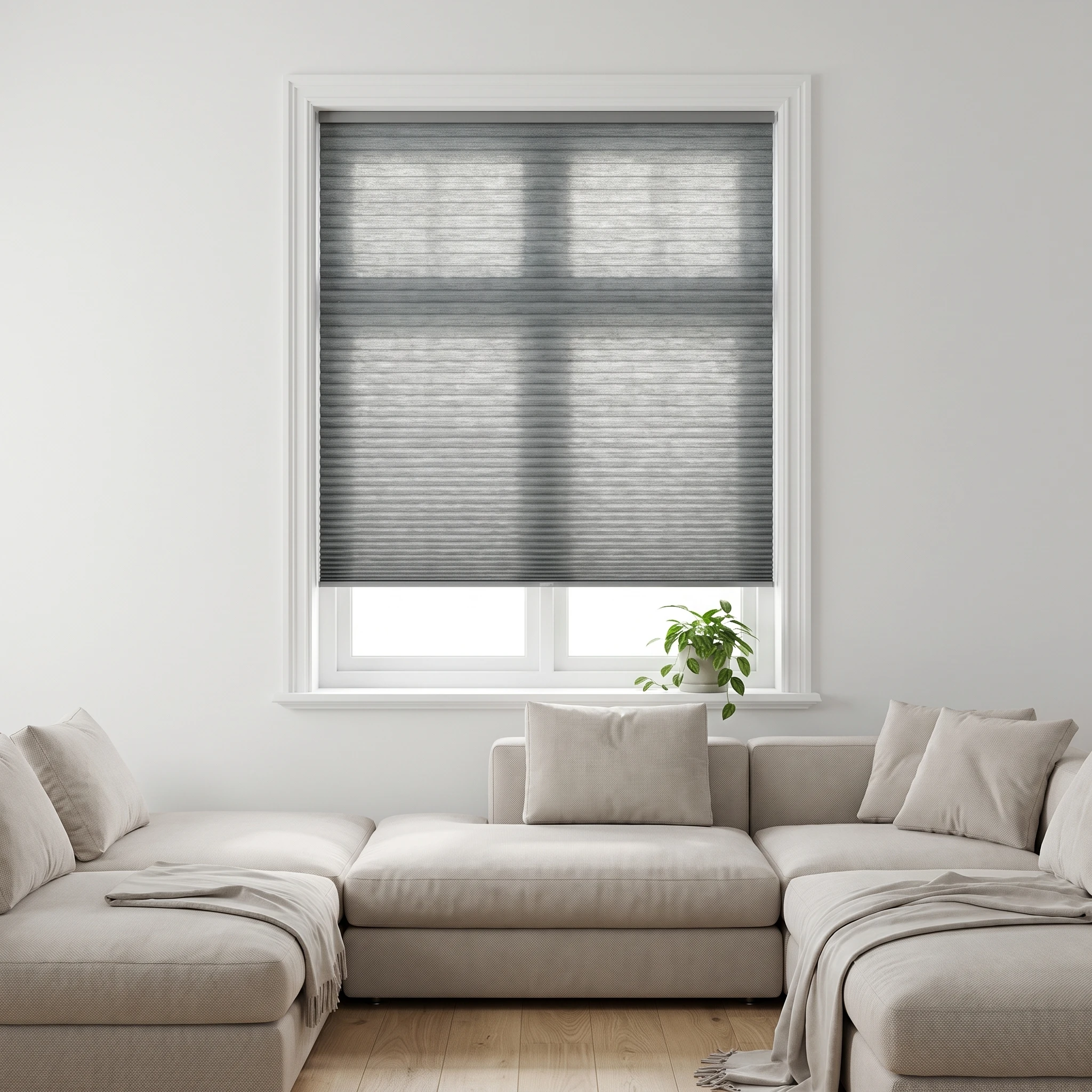Dark Anthracite Light filtering 25mm Honeycomb Blind