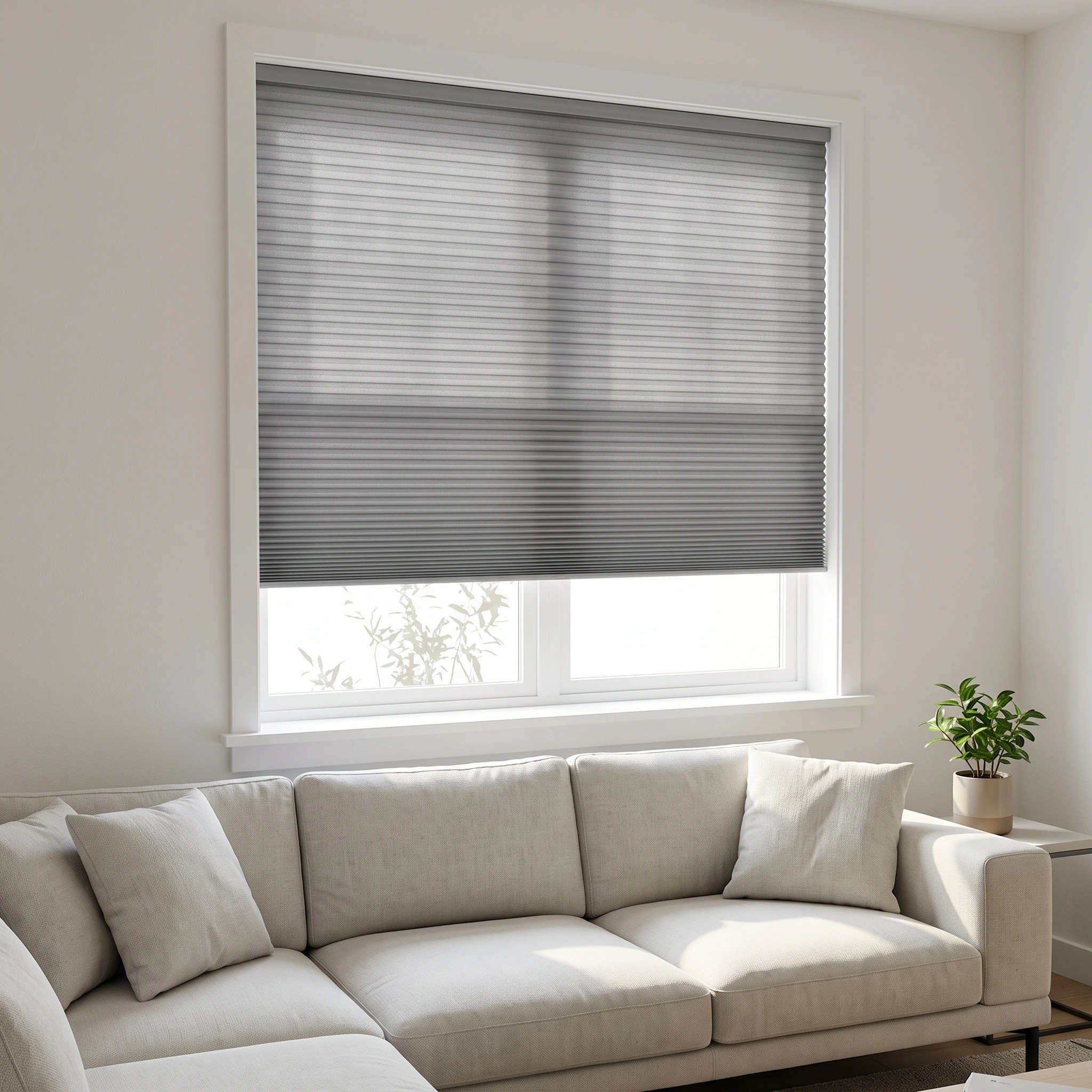 Grey filtering 25mm Honeycomb Blind