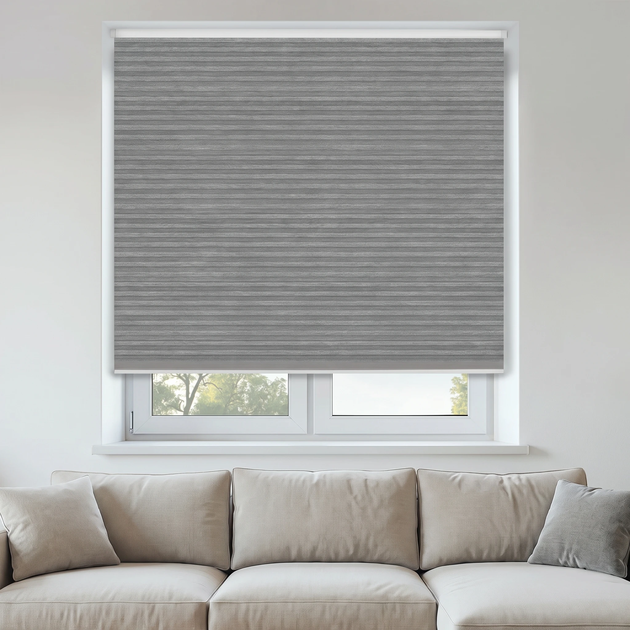 Soft Pewer Blockout 25mm Honeycomb Blind