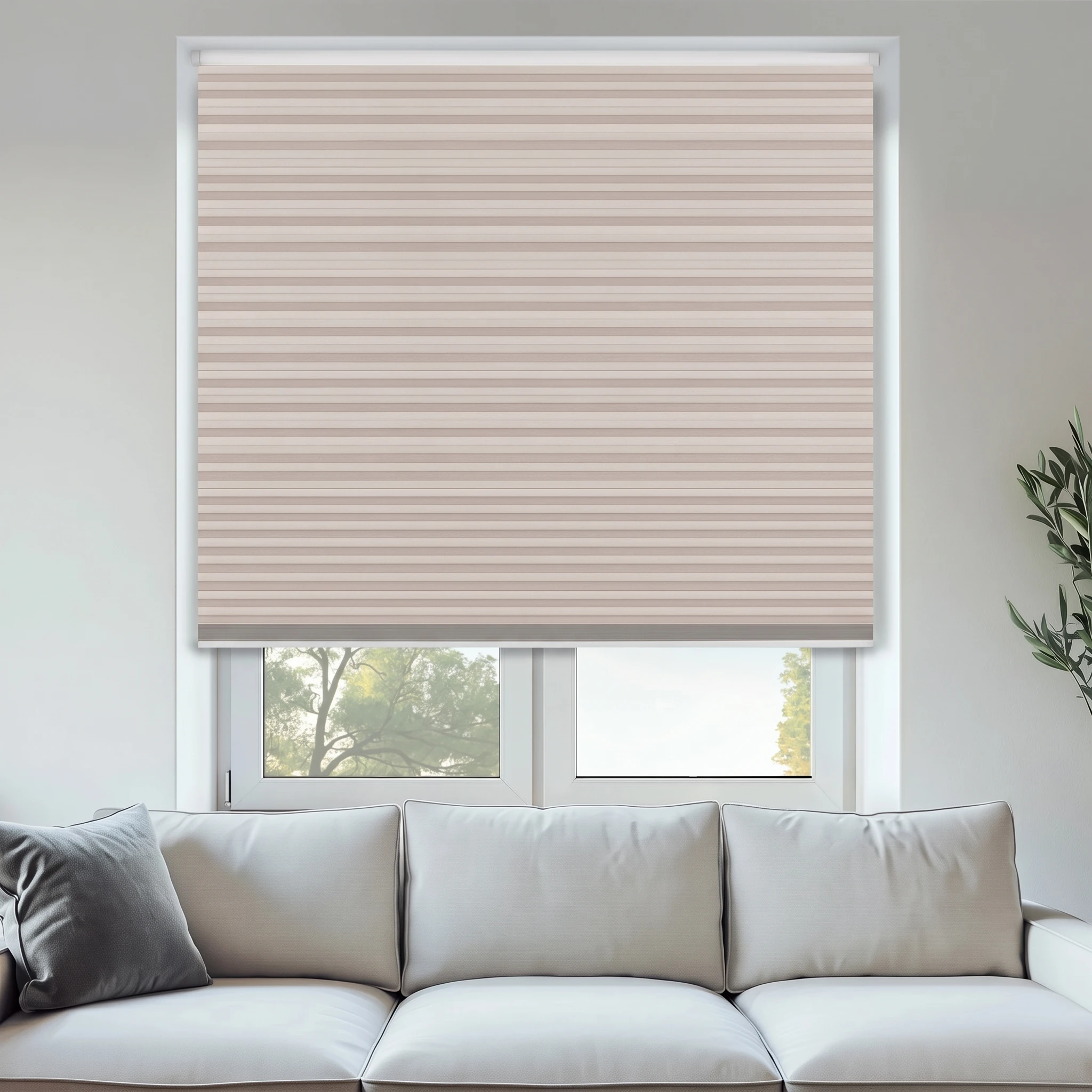 Bone Blockout 25mm Honeycomb Blind