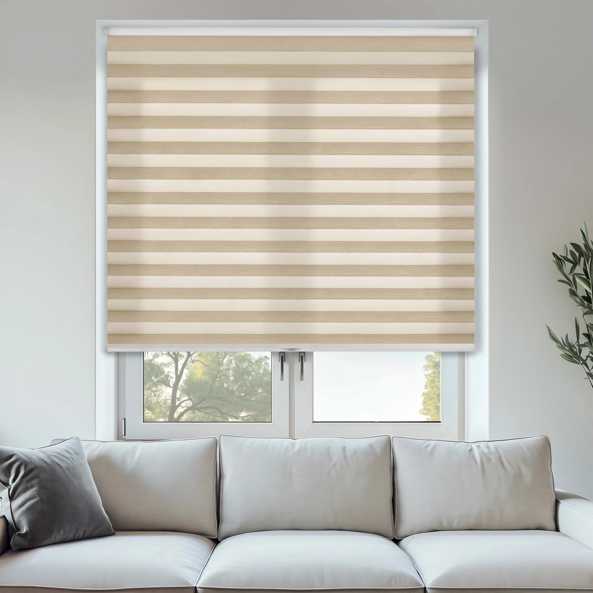 Taupe Blockout 25mm Honeycomb Blind