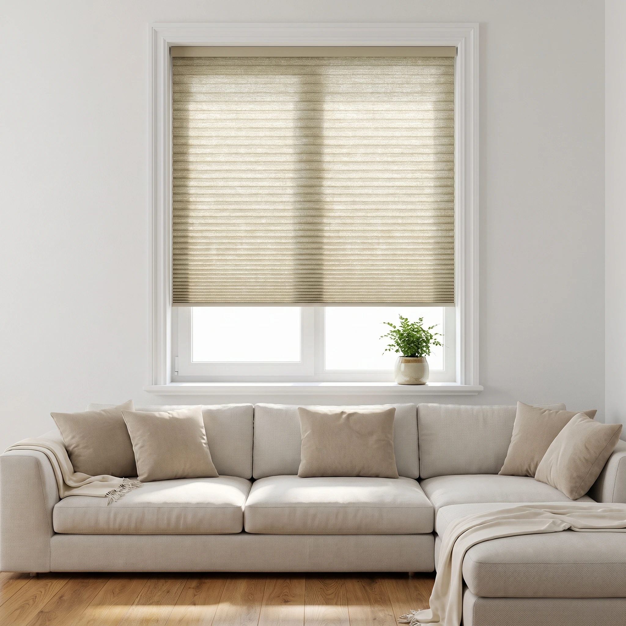 Flax filtering 25mm Honeycomb Blind
