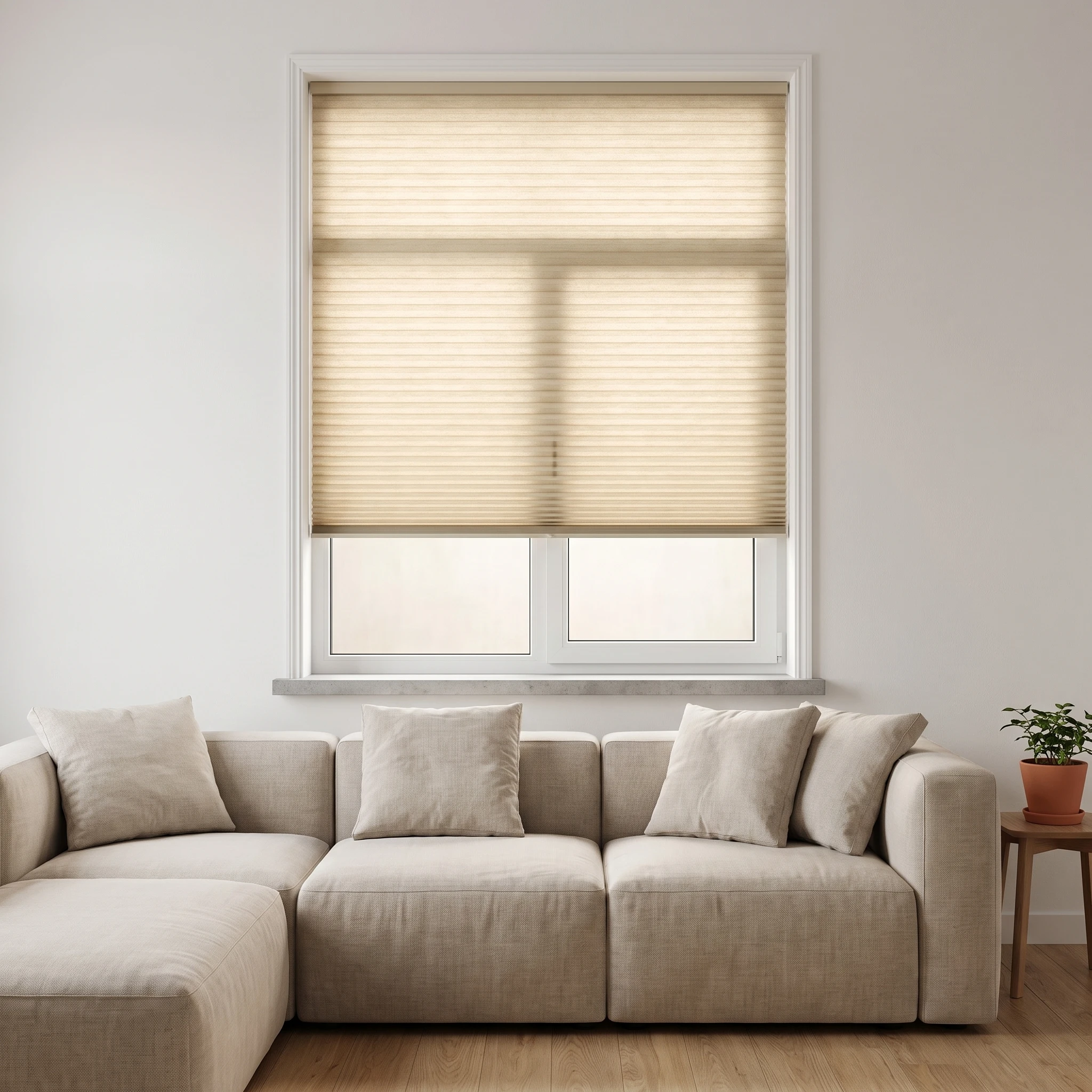 Linen Light filtering 25mm Honeycomb Blind