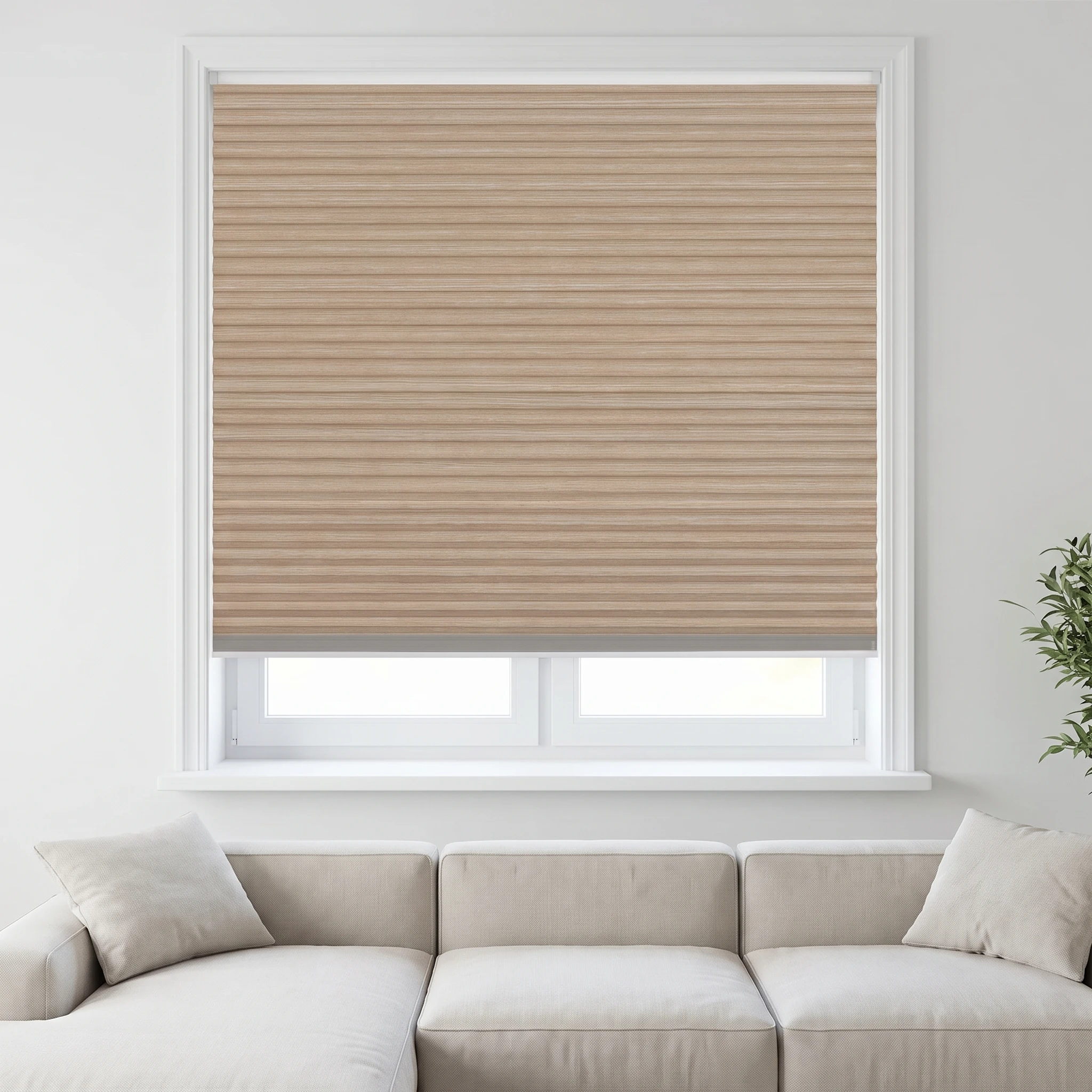 Straw Blockout 25mm Honeycomb Blind