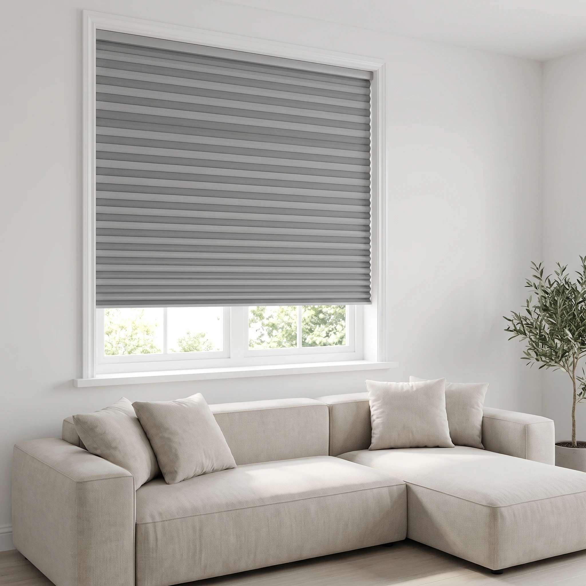 Shale Blockout 25mm Honeycomb Blind