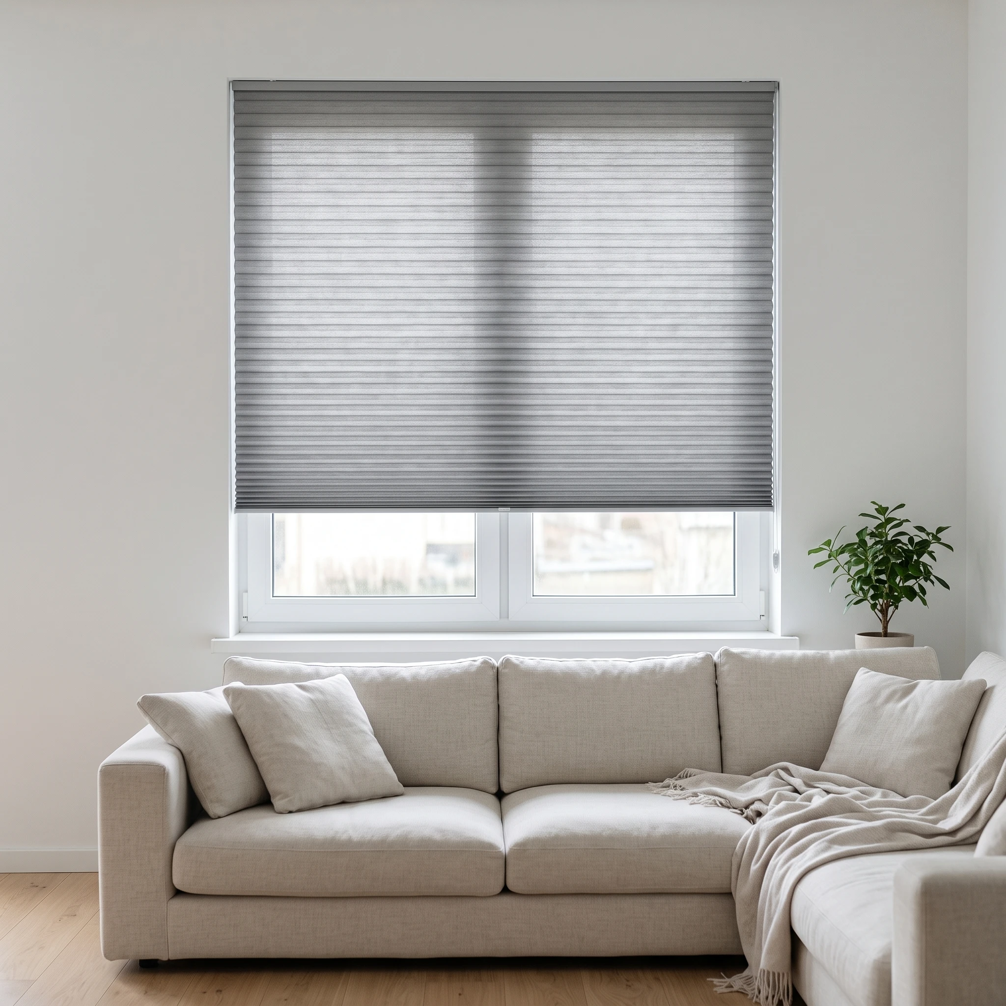 Grey filtering 25mm Honeycomb Blind