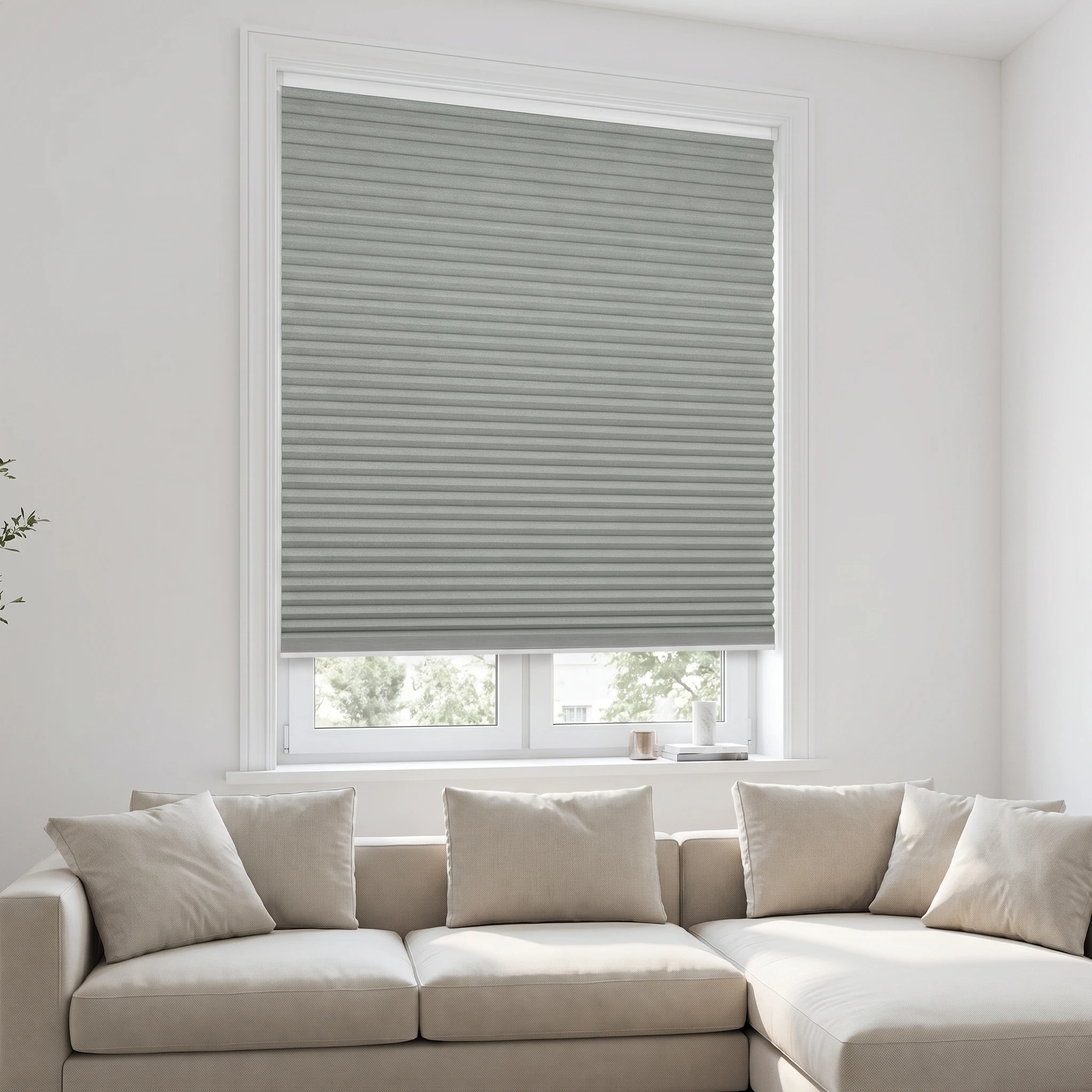Muted Sage Blockout 25mm Honeycomb Blind