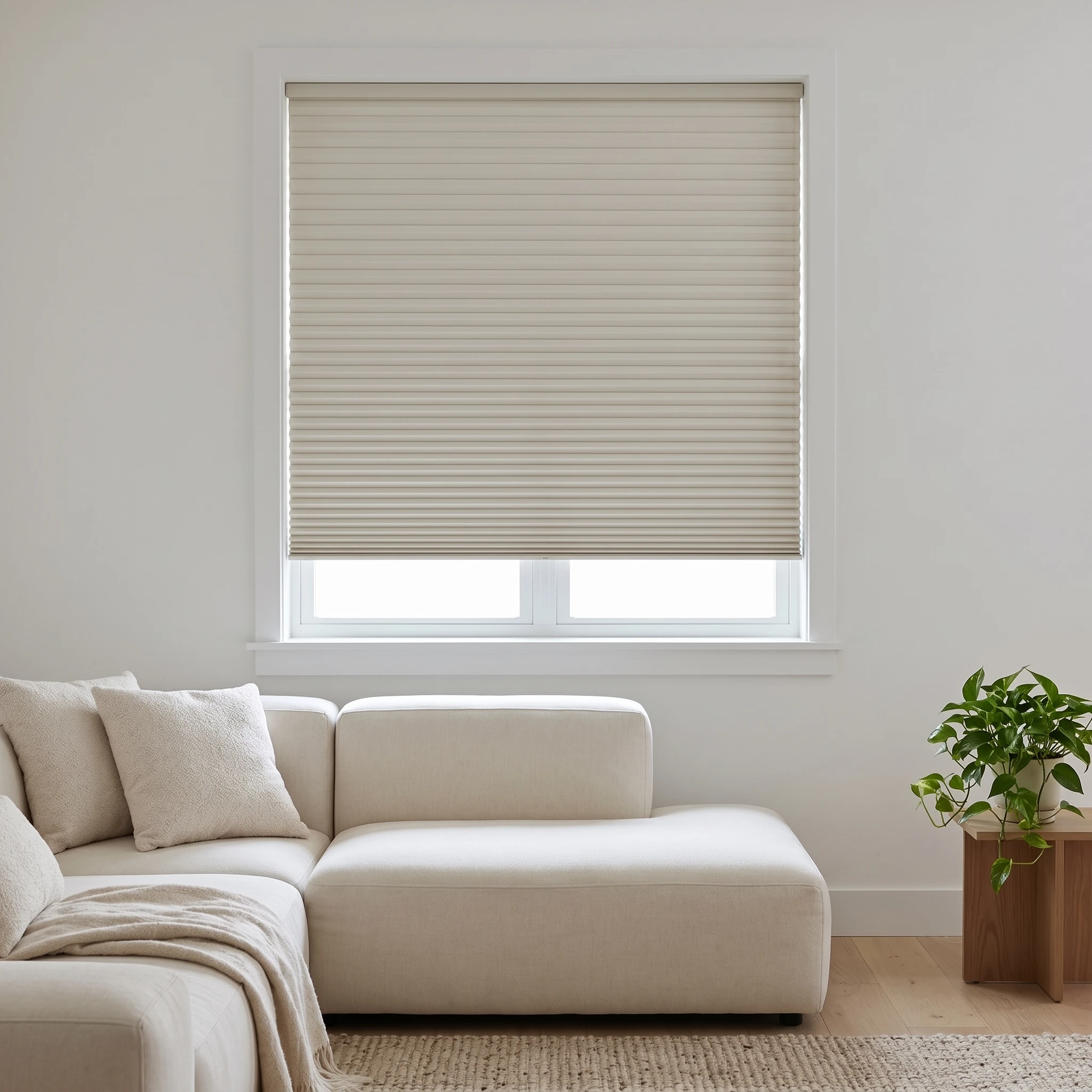 Barely Beige Blockout 25mm Honeycomb Blind
