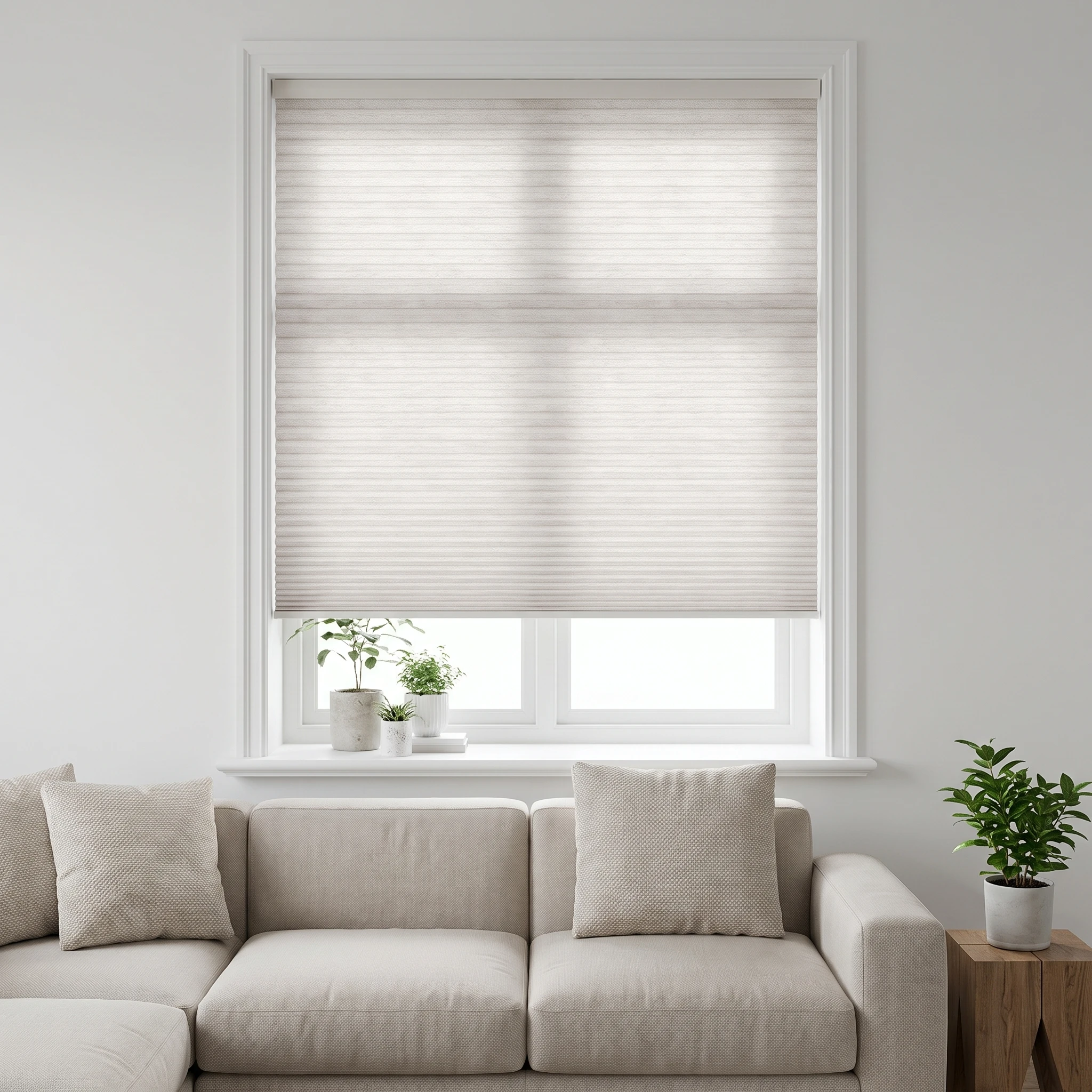 Frost Light filtering 25mm Honeycomb Blind