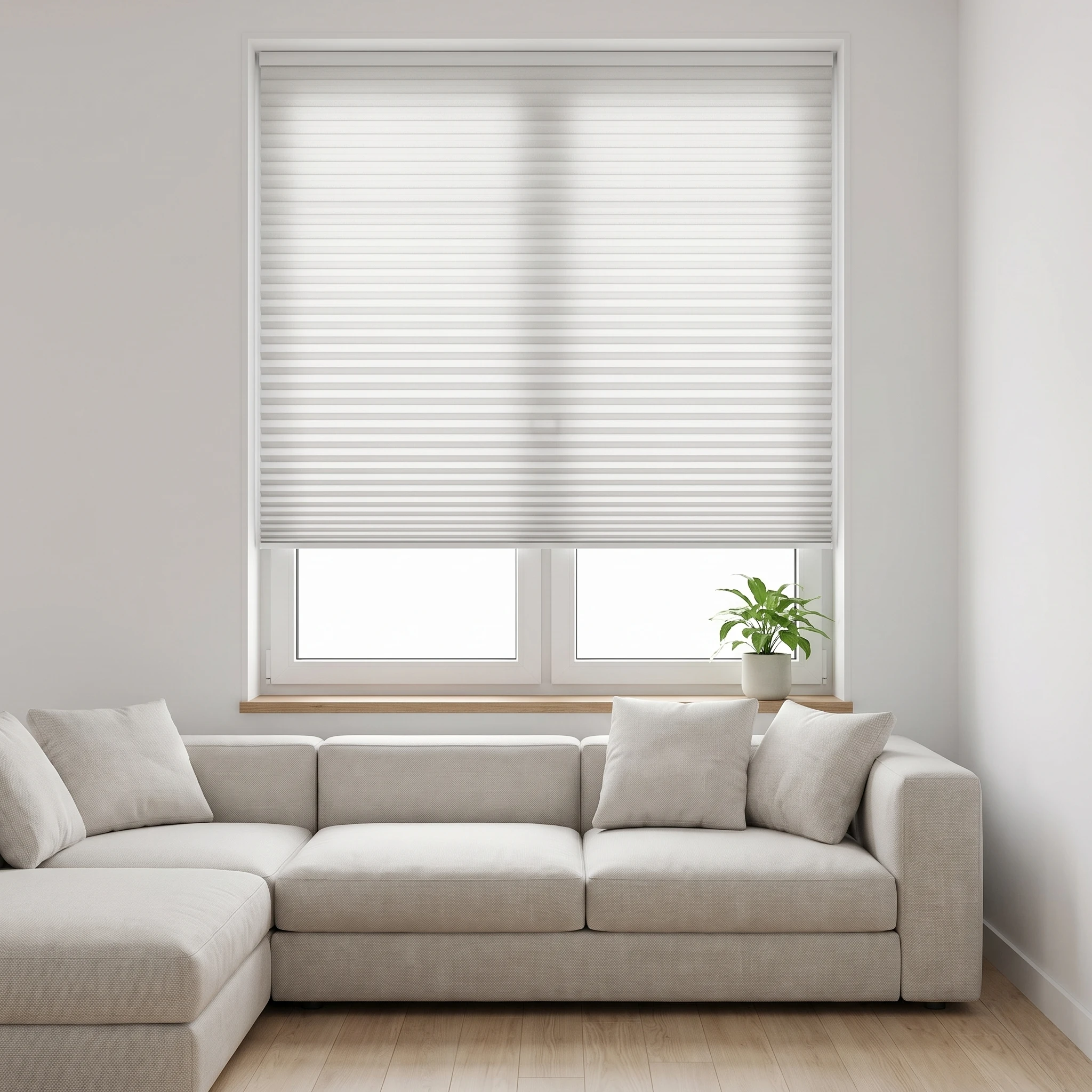 White filtering 25mm Honeycomb Blind