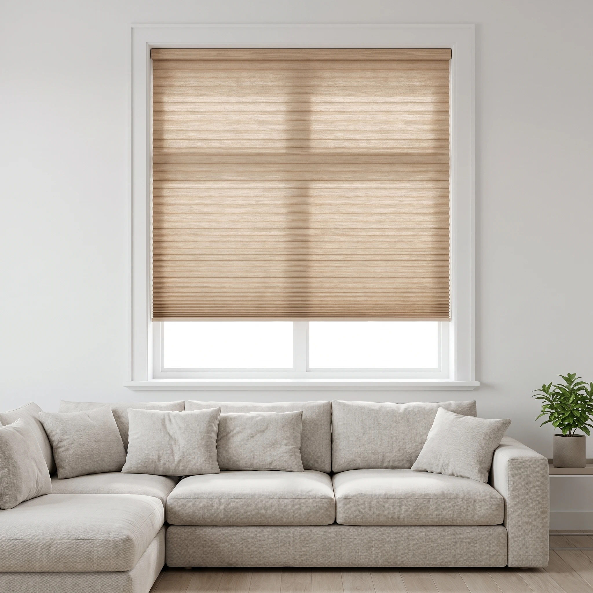 Wheat filtering 25mm Honeycomb Blind