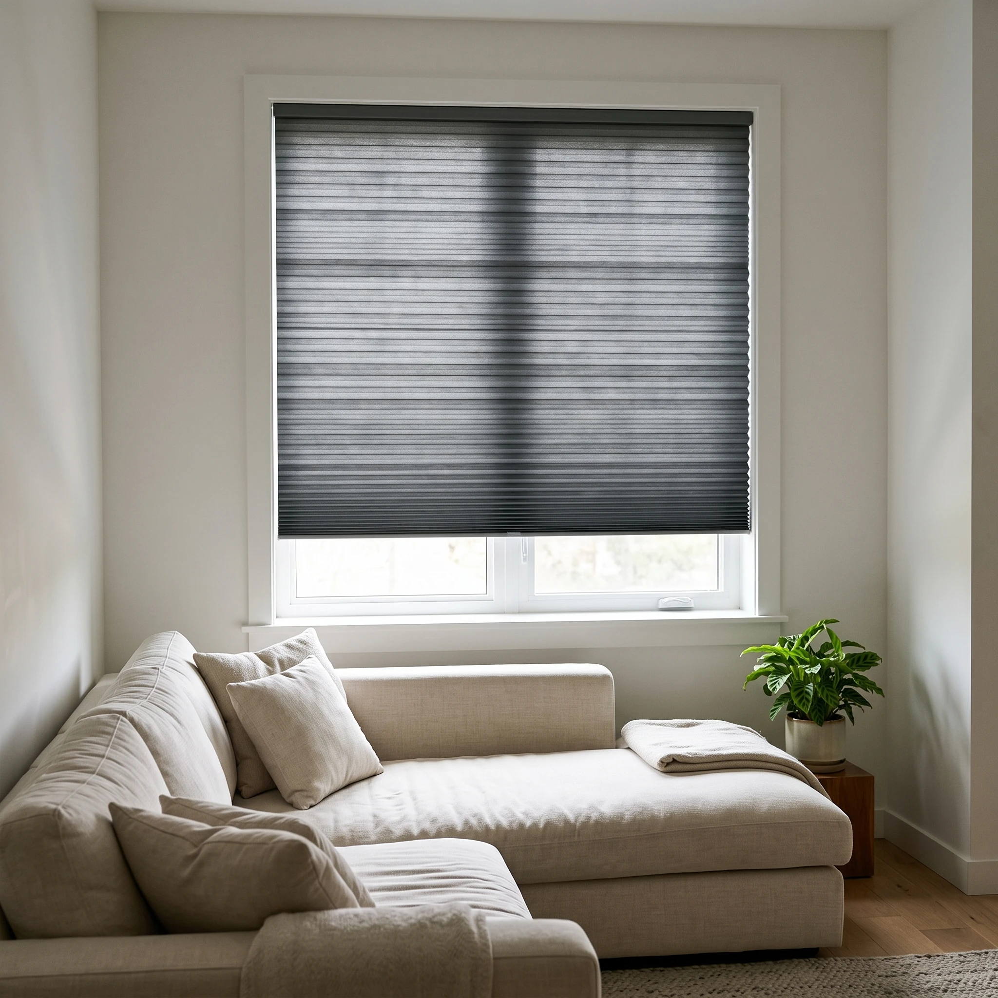 Slate filtering 25mm Honeycomb Blind