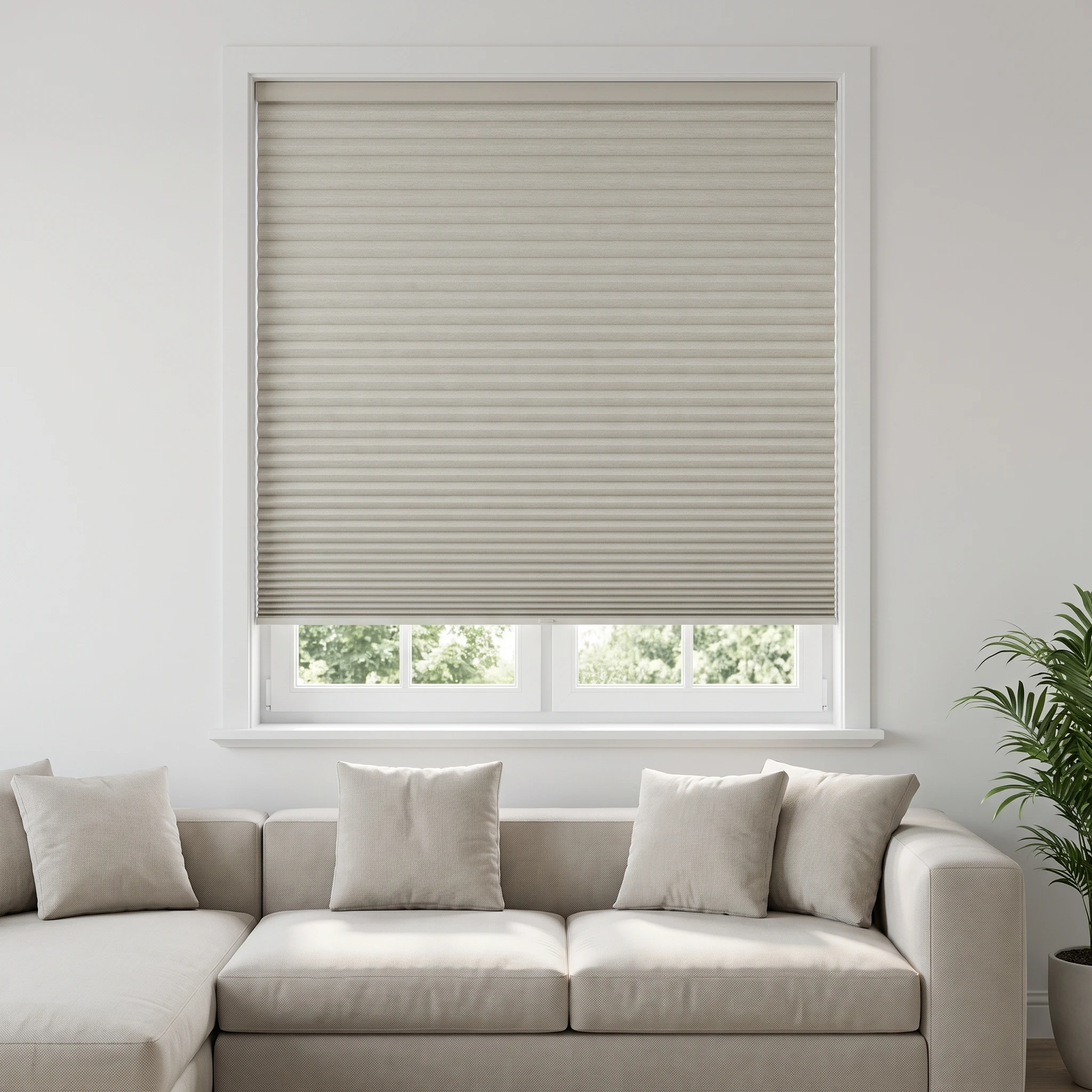 Natural Calico Blockout 25mm Honeycomb Blind