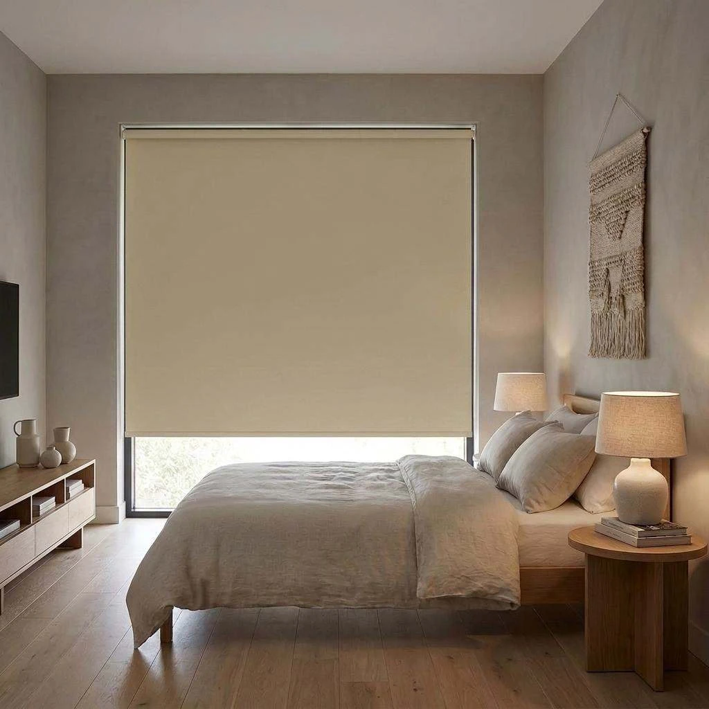 Blackout Roller Blind Polaris Cream