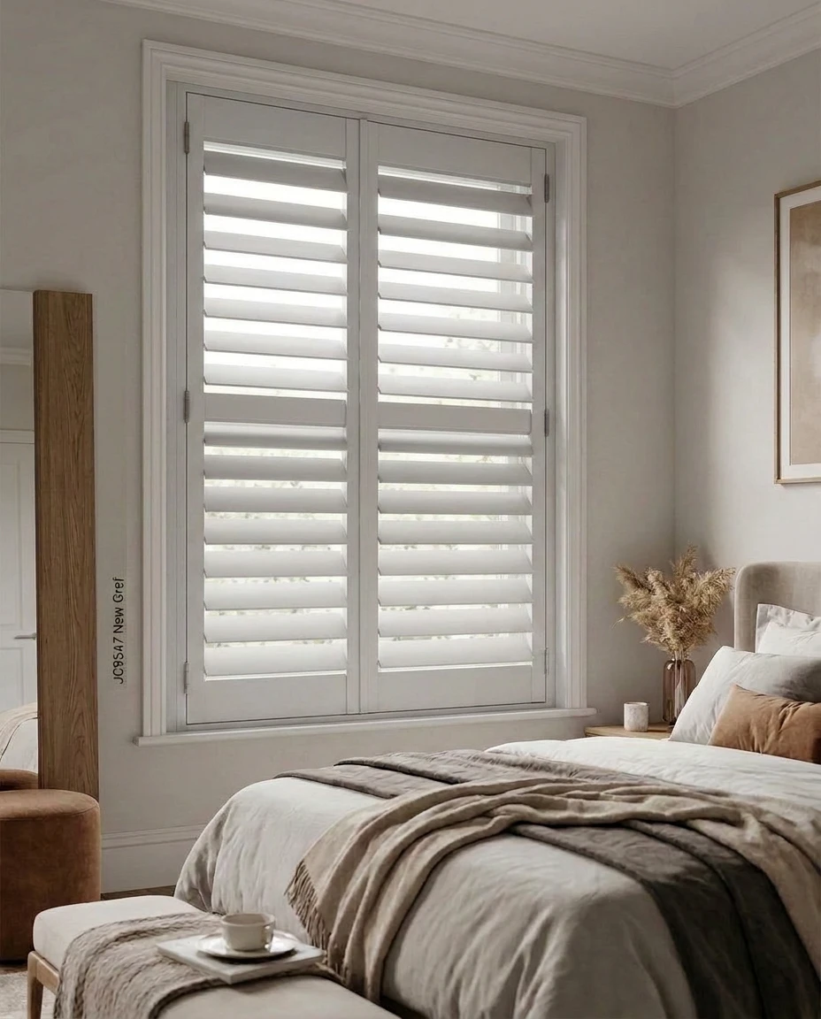 Solid Wood Shutter New Greige