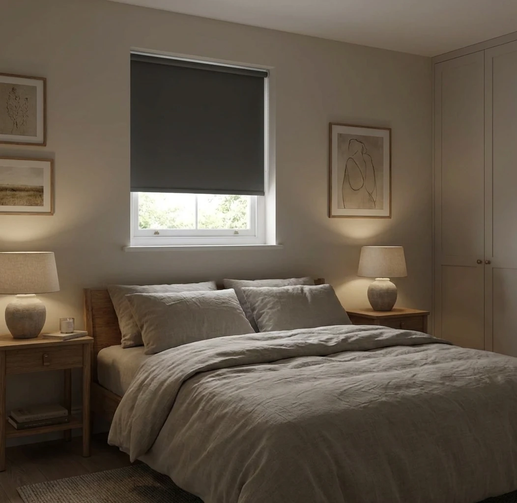 Blackout Roller Blind Polaris Charcoal